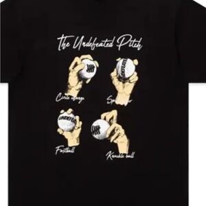 Brand new Undefeated pitch t shirt black size L